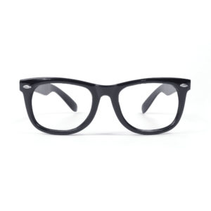 Black frame Glasses Geek Austin Powers Fancy Dress Spectacles