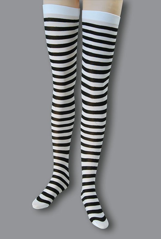 Black_and_white_striped_socks