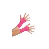 Hot-Pink-Netted-Fingerless-Gloves