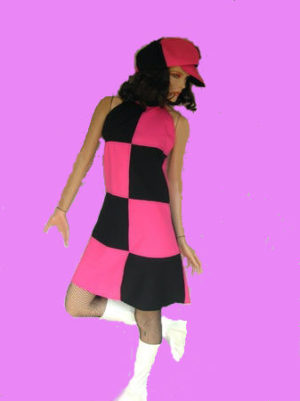60's-Tessa-pink-&-black-60's-Mary-Quant-S-M