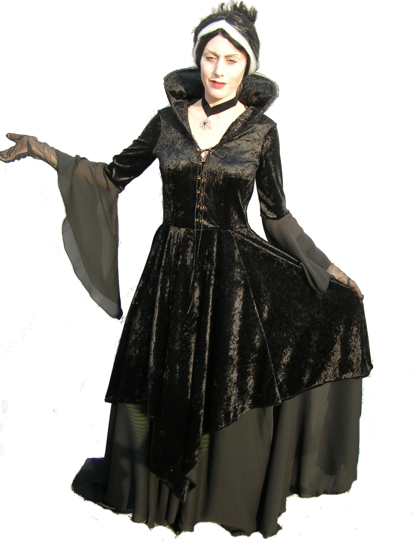 Black-Witch-(Velvet)-stand-up-collar