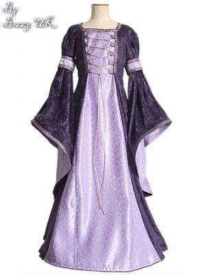 Child's Purple and Lilac Medieval Dress fancy dress hire