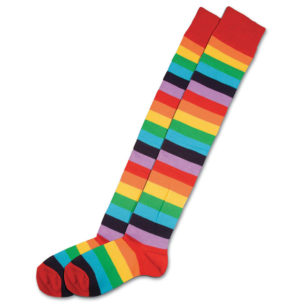 Clown Socks Multi Coloured One Size Stripes