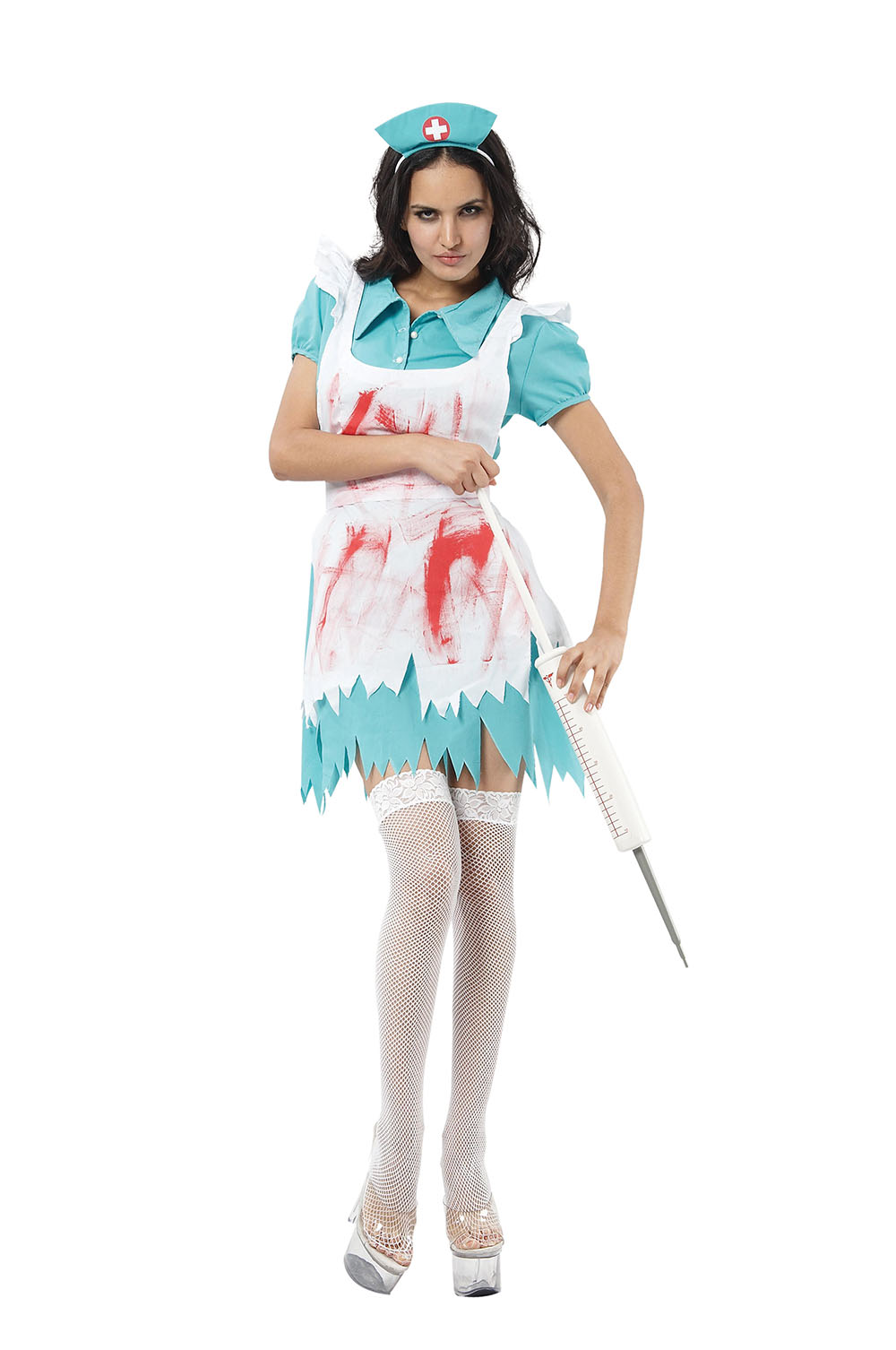 Horror Nurse Costume, Blood Splatter Nurse Fancy Dress