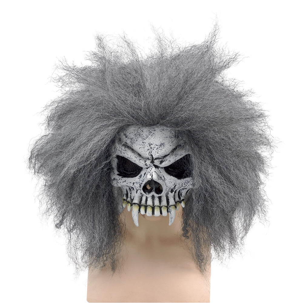 Skull_Half_Face_Mask_with_Hair