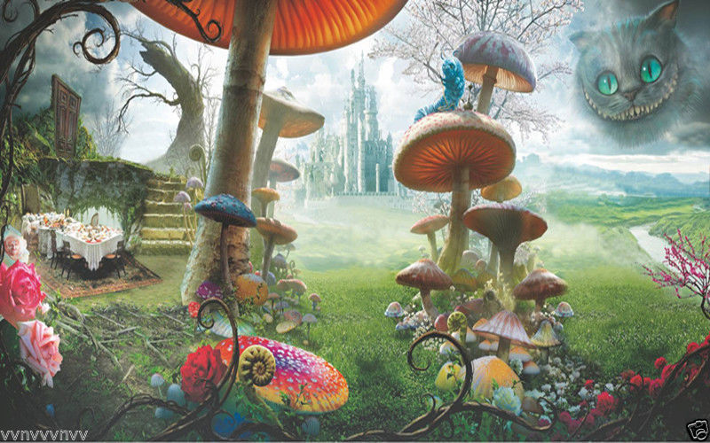 Alice in Wonderland Photo Backdrop
