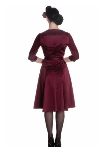 Burgundy_Satin_Vintage_Dress_12-14