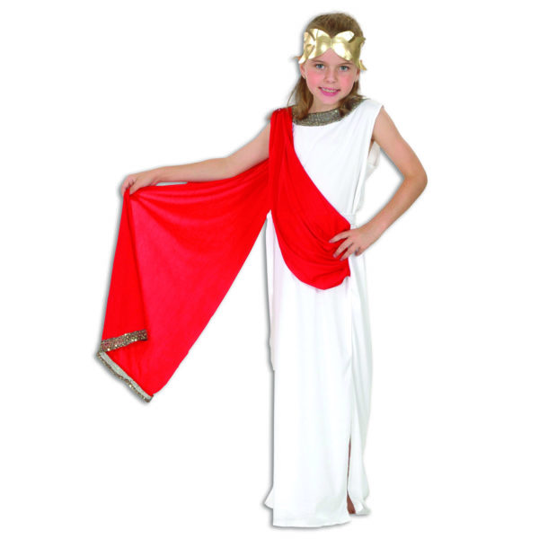 Girls Roman Costume, Goddess Childs Fancy Dress