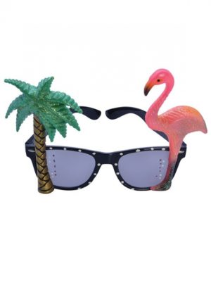 Palm Tree and Flamingo Sunglasses