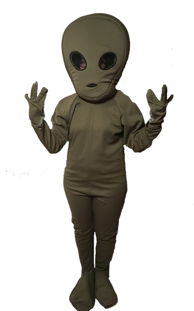 Adult Alien Fancy Dress Space Costume ExtraTerrestrial