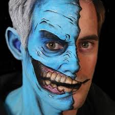 two face makeup tattoo