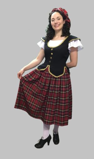 Ladies Scottish Fancy Dress Costume, Highland Outfit
