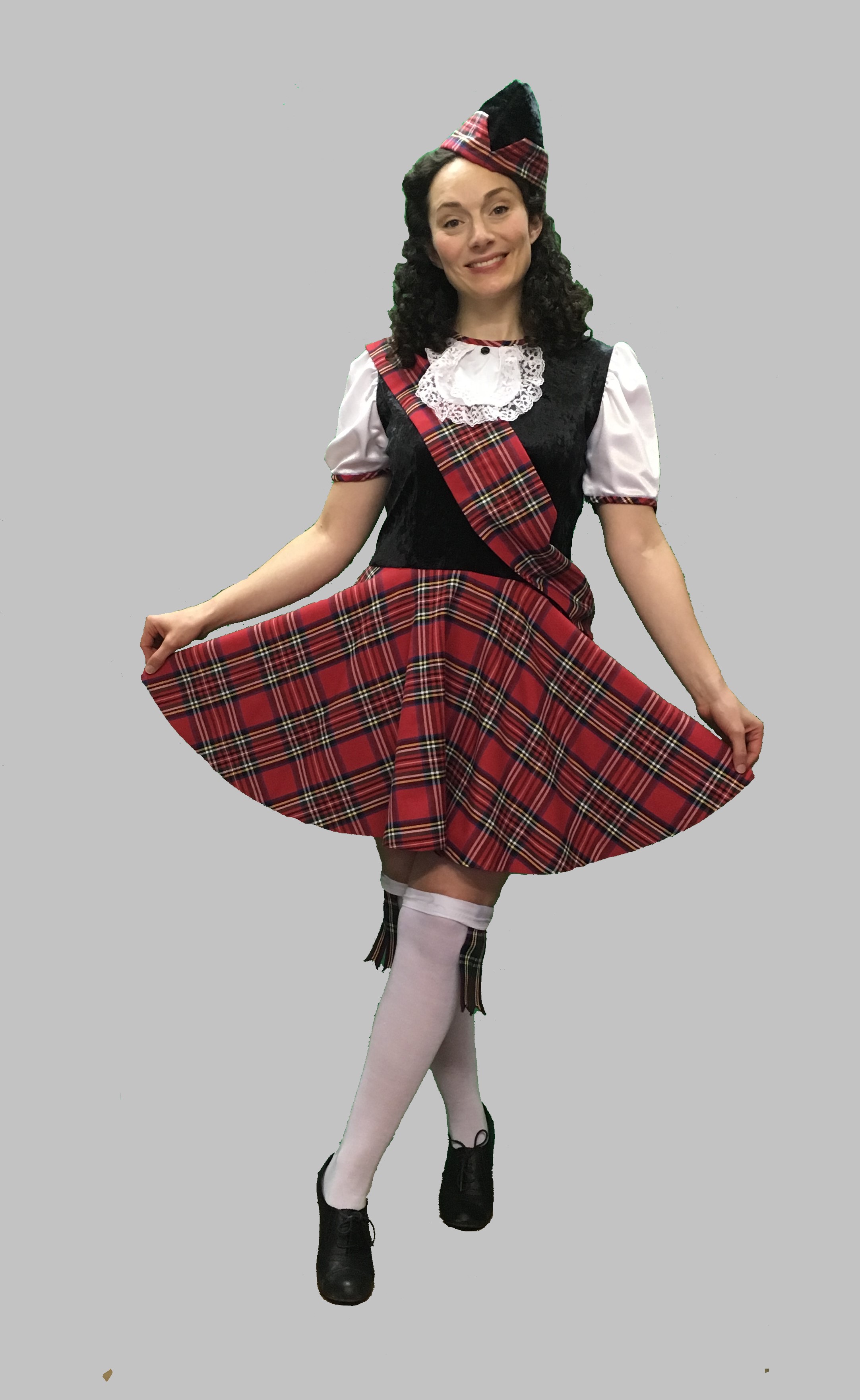 Short Scottish Dress, Scottish Highland Fancy Dress