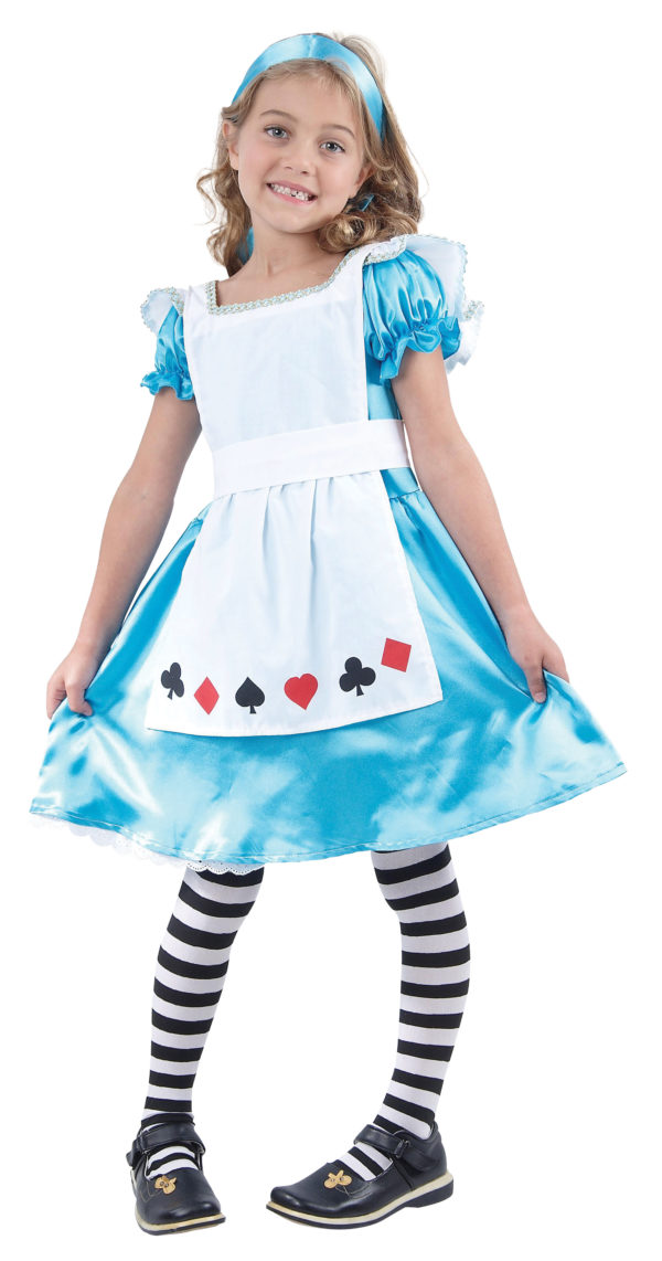 Girls Alice in Wonderland Fancy Dress, Kids World Book Day
