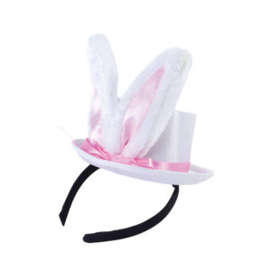 Easter Hats Rabbit Mini Top Hat with Bunny Ears on Headband