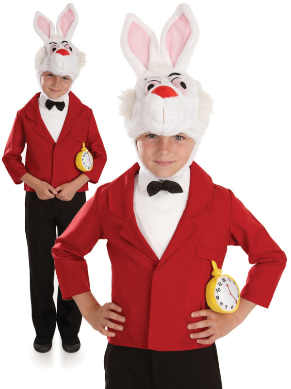 Kids White Rabbit Costume, Childrens Fancy Dress