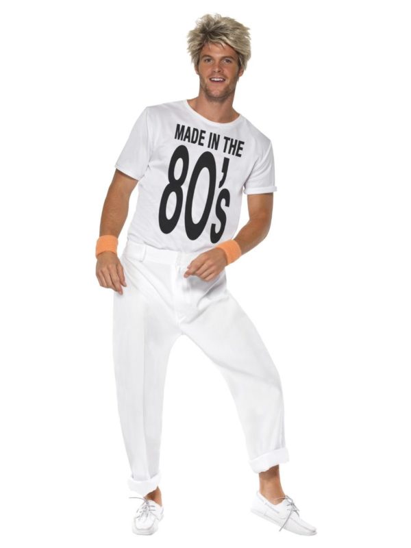 Made in the 80s Costume, Mens 80s Fancy Dress, Wham Outfit