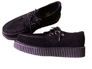 Teddy Boy Shoes, Brothel Creepers Black, 50s Mens Shoes