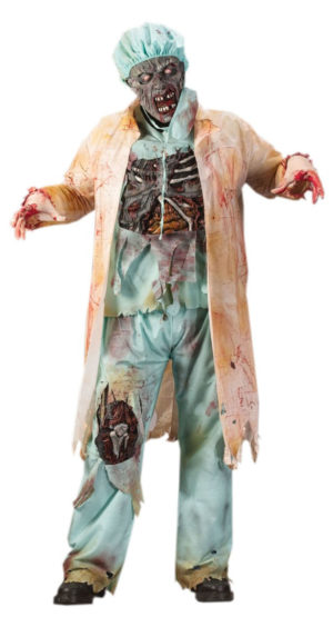 Zombie Surgeon Costume, Zombie Doctor Fancy Dress