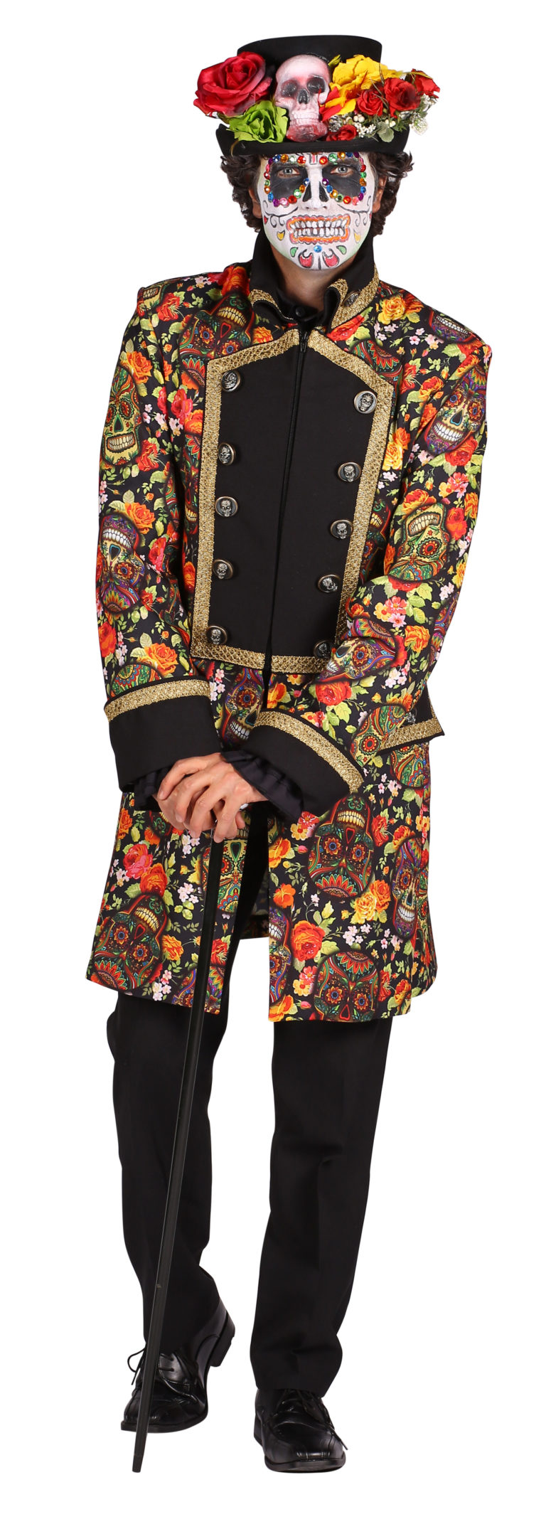 Day of the Dead Mens Costume, Halloween Fancy Dress