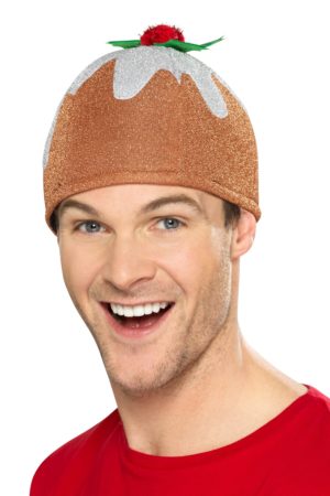 Christmas Pudding Hat, Adult Novelty Christmas Hats