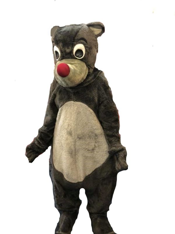 Baloo Costume Jungle Book Fancy Dress Adult Grey Bear Outfit
