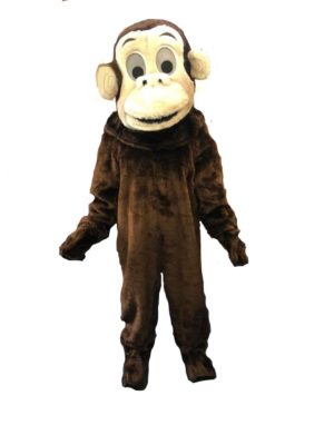 Monkey Costume Cheeky Chimp Fancy Dress Adult Animal Outfit