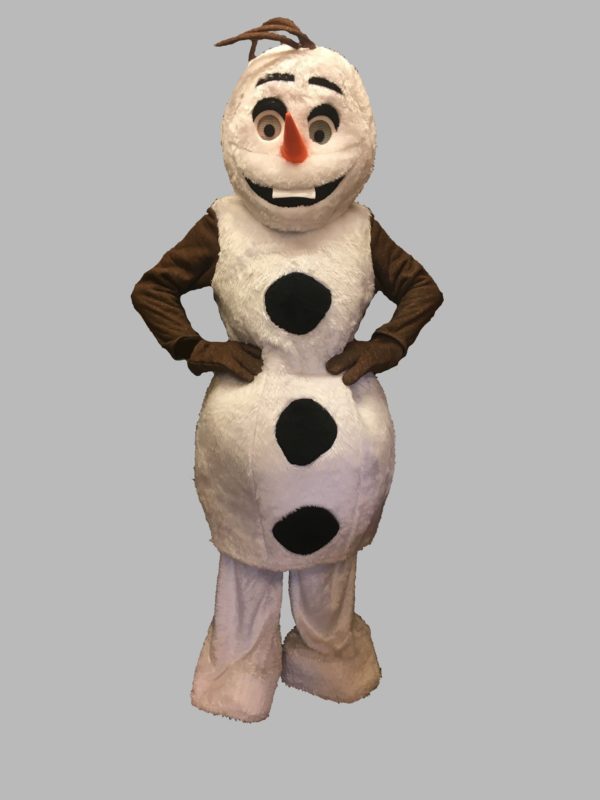 mascot style costume in the style of Olaf Fancy dress