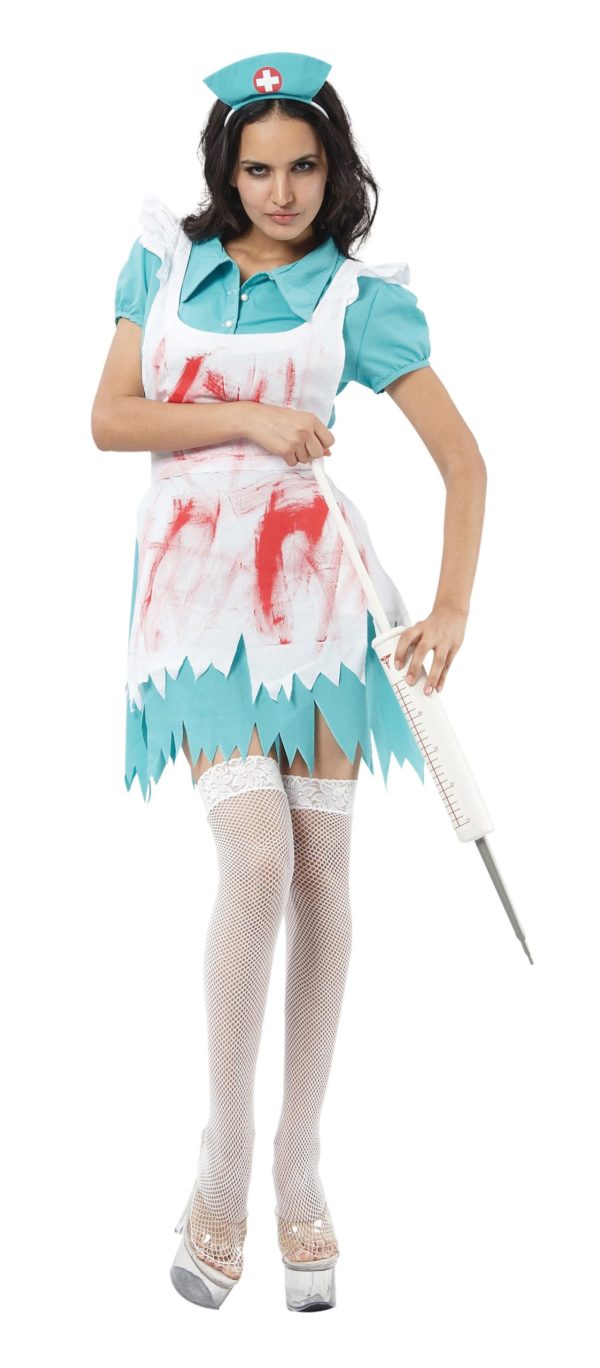 Bloody Nurse Fancy Dress Halloween Horror Nurse Costume