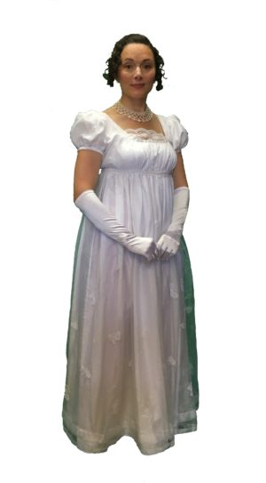 Regency Style Dress Bridgeton Gown Empire Line Size 10-12