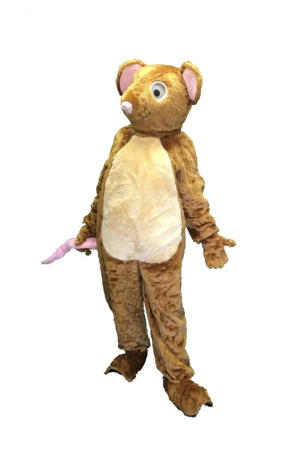 Brown Mouse Costume Mascot Fancy Dress Plush