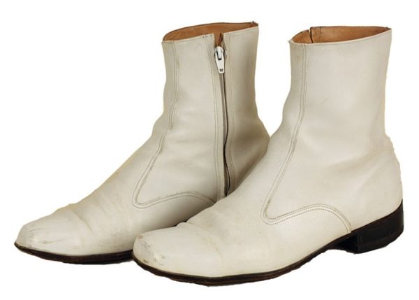 White Elvis Boots King of Rock N Roll 70s Boots