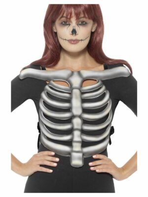 Skeleton Rib Cage Costume Bone Top Accessory