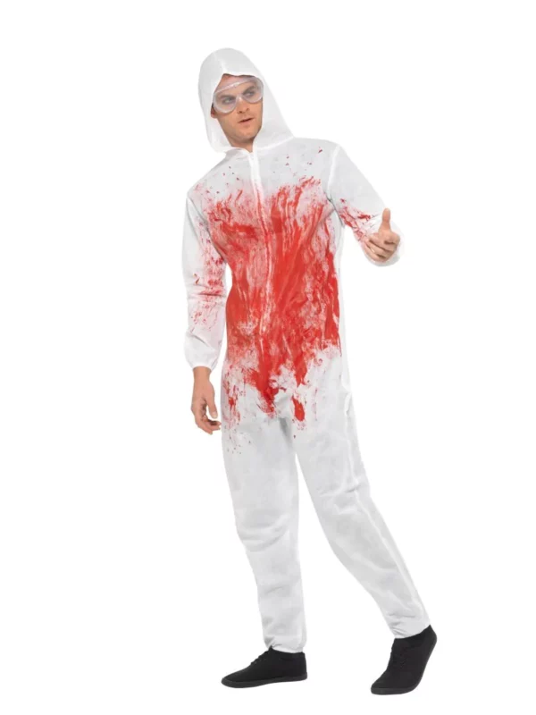 forensic bloody overalls