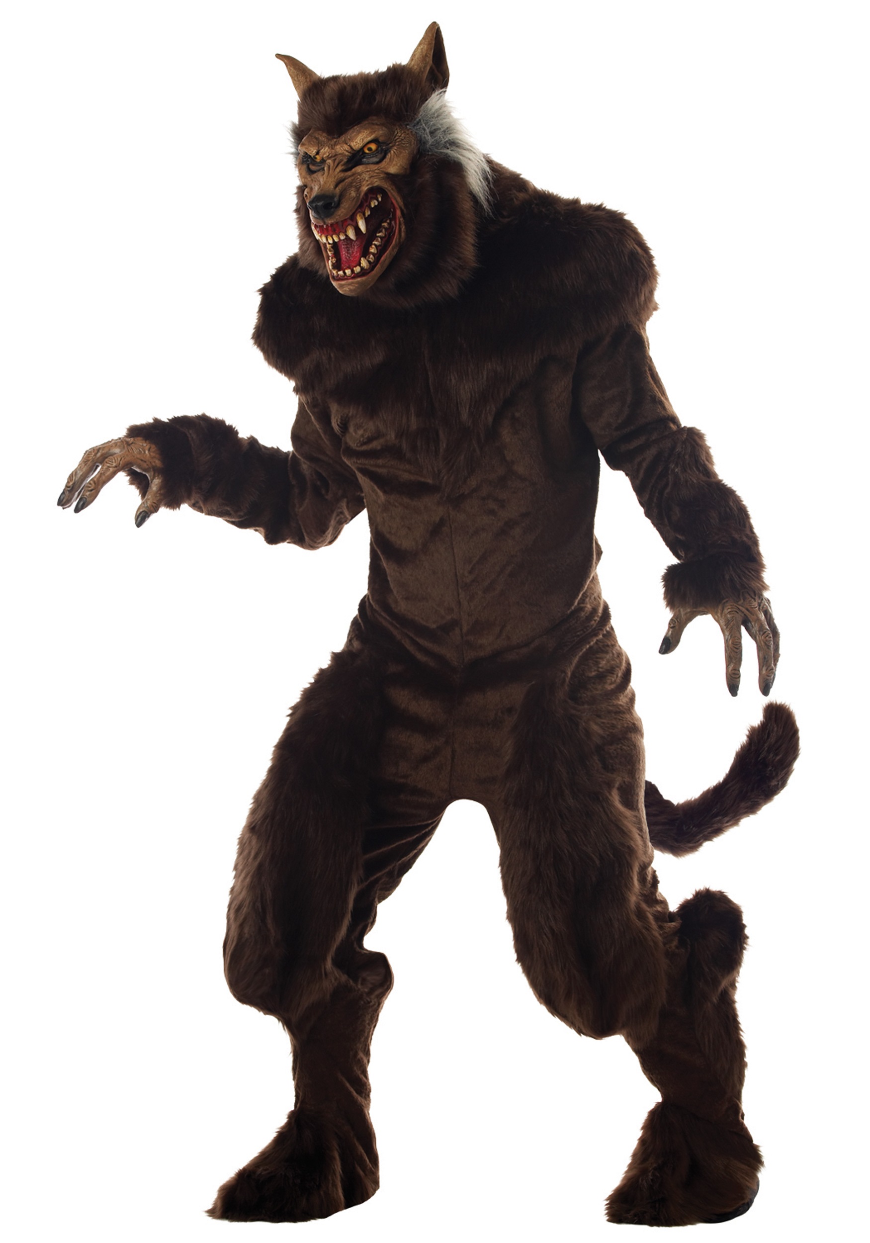 Adults Werewolf Costume Halloween Scary Wolf Fancy Dress