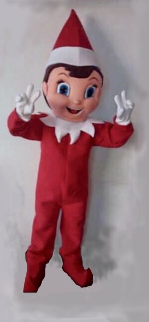 Christmas Elf Costume Santa's Helper Fancy Dress Mascot