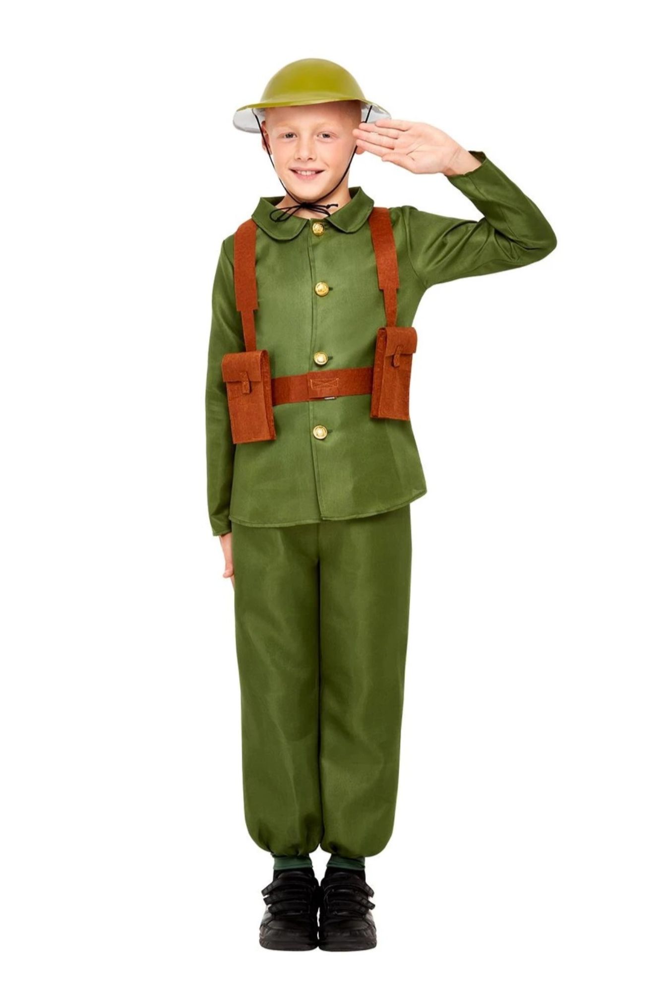 Kids WW1 Soldier Costume Childs British Army Uniform