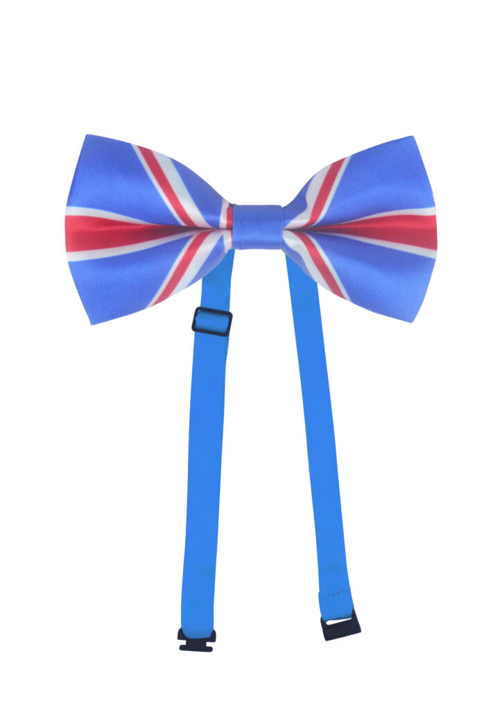 Union Jack Bow Tie PreTied Flag Cloth with Adjustable Strap