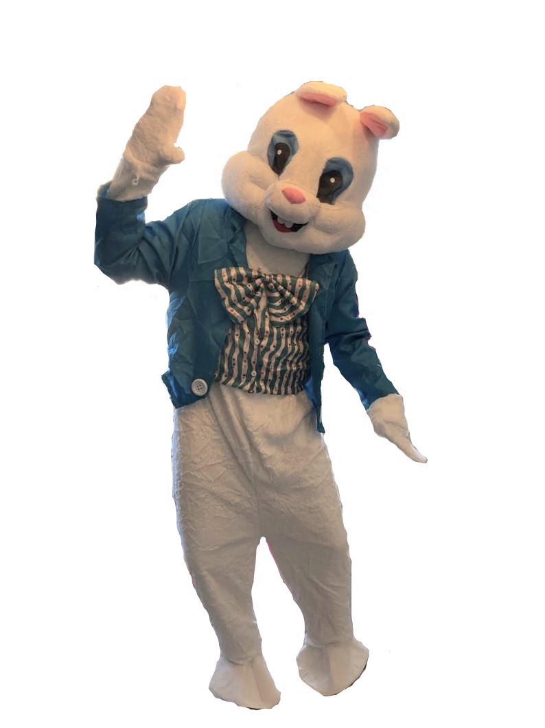 Adult Easter Bunny Costume Hire Mascot Rabbit & Jacket