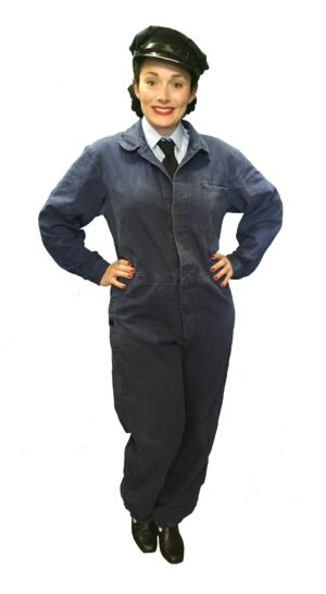 WW2 Womens Factory Worker Outfit Engineer Costume