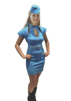 Britney Spears Toxic Costume Style Stewardess Costumes, Blue