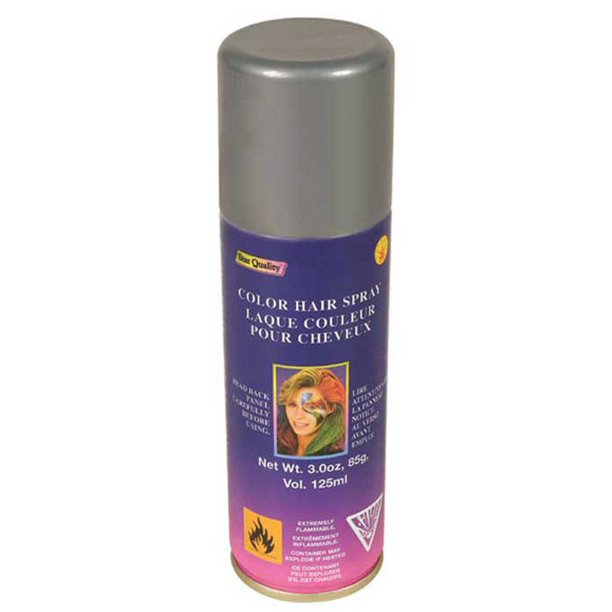 Silver Hairspray, Temporary Hair Colour Silver, Hair Dye Spray