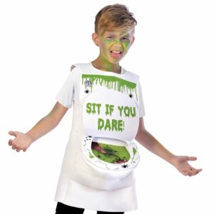 Kids Slimy Toilet Costume, Halloween Costume for Kids