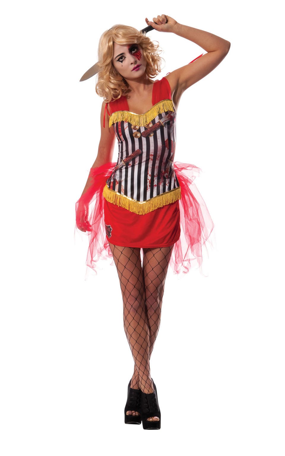 Circus Hell Costume Knife Throwers Assistant Ladies Halloween