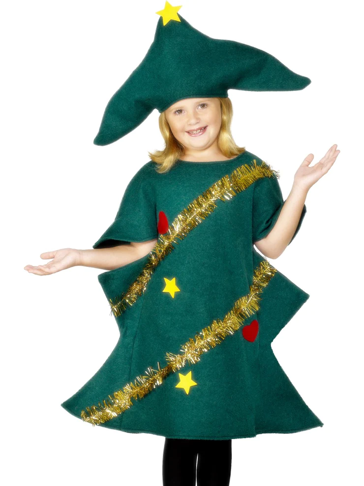 Kids Christmas Tree Costume Childs Christmas Fancy Dress
