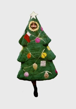 Adult Christmas Tree Costume Xmas Fancy Dress Outfit