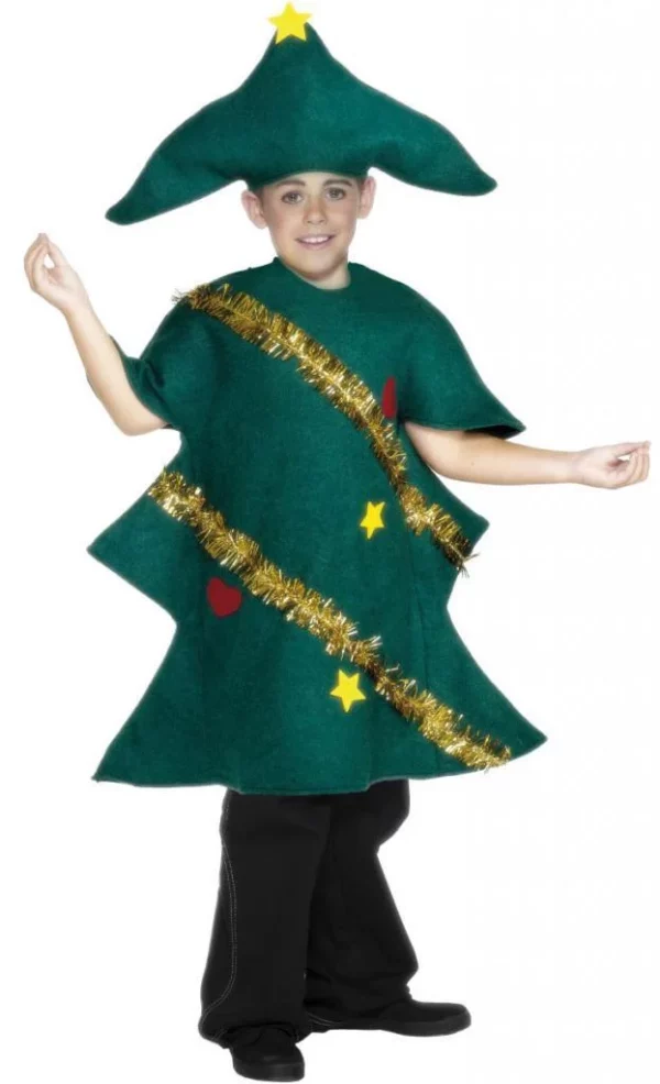 Kids Christmas Costume Childs Christmas Tree Fancy Dress