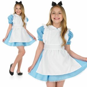 Girls Traditional Alice in Wonderland Costume Alice Dress