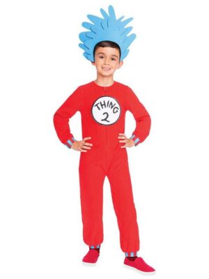 Kids Thing One and Two Jumpsuit Dr Seuss Thing 1 & 2 Costume