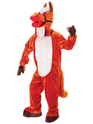 Adult Horse Costume, Single Person Mascot Horse Fancy Dress